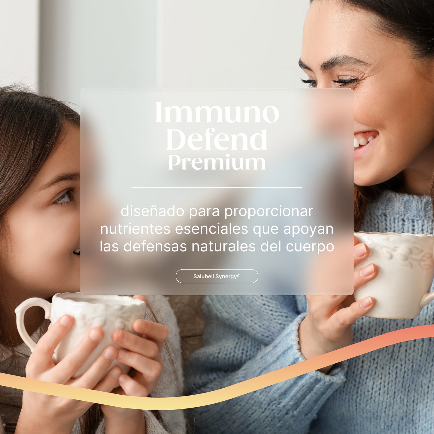 Immuno Defend Premium Salubell Synergy con nutrientes esenciales para reforzar las defensas naturales del cuerpo